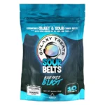 Blue Razz Blast Galaxy Treats Sour Belts Gummies 3000mg
