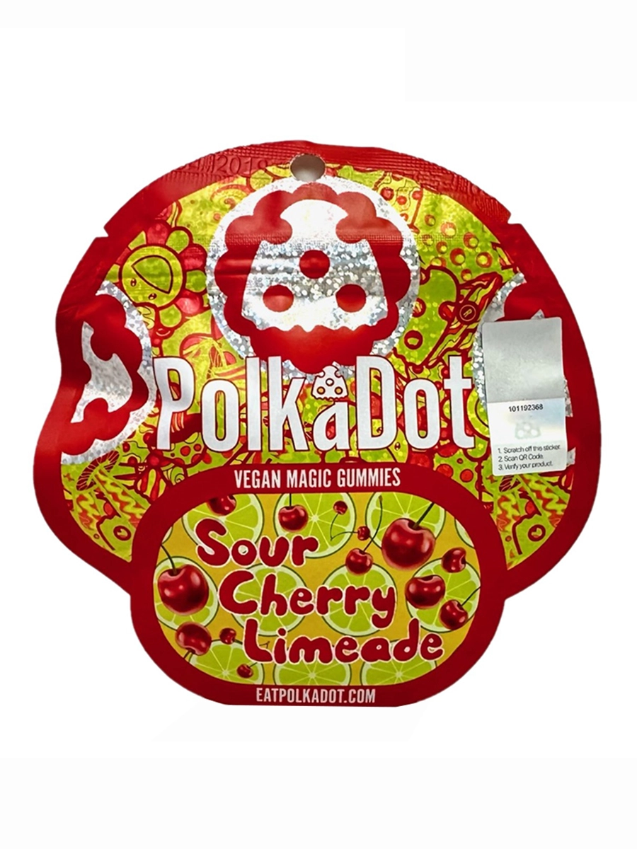 Sour-Cherry-Limeade-Polkadot-Vegan-Magic-Gummies-4G.webp Sour Cherry Limeade Polkadot Vegan Magic Gummies 4G - Image 1