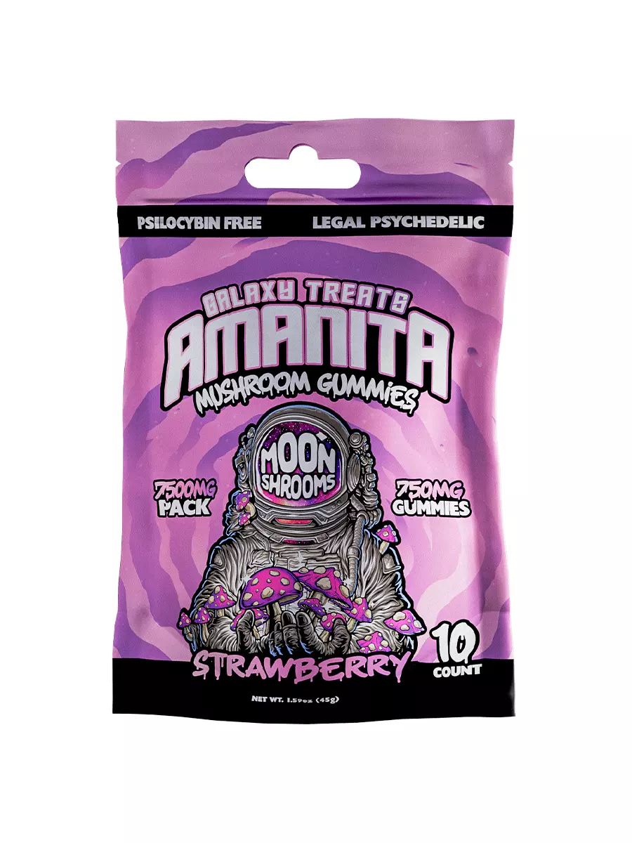Strawberry-Galaxy-treats-amanita-mashroom-7500-mg.webp Strawberry Galaxy Treats Amanita Mushroom Gummies 7500 mg - Image 1