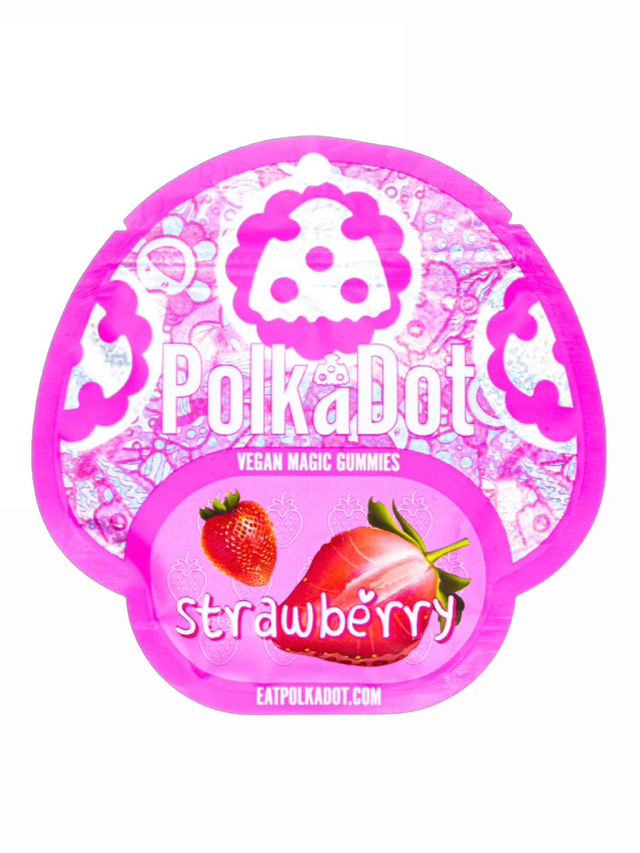 Strawberry-Polkadot-Vegan-Magic-Gummies-4G.webp Strawberry Polkadot Vegan Magic Gummies 4G - Image 1